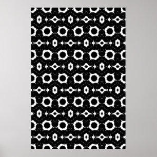 Classic Black and White design Poster