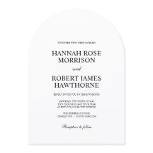 Classic Black and White Elegant Minimalist Wedding