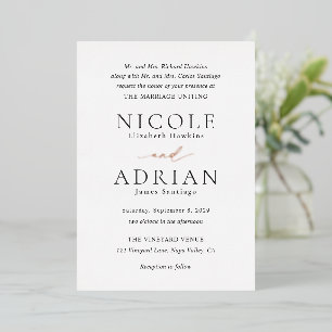 Classic Black and White Elegant Wedding