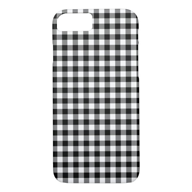 Classic Black And White Gingham Pattern Case-Mate iPhone Case (Back)