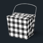Classic Black And White Gingham Pattern Favour Box<br><div class="desc">Classic Black And White Gingham Pattern Favour Boxes.</div>