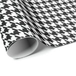 Classic Black and White Houndstooth Pattern  Wrapping Paper<br><div class="desc">Classic black and white houndstooth pattern wrapping paper, </div>