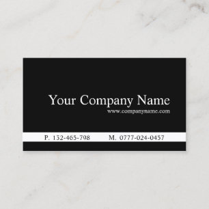 Classic Black and White Legal Business Card