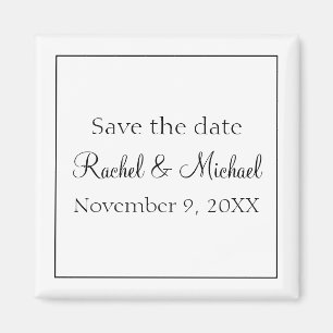 Classic Black and White Magnet