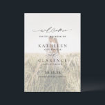 Classic Black and White Photo Elegant Wedding Programme<br><div class="desc">Classic wedding program with a simple and minimal black and white design with a combination of traditional serif fonts and an elegant script along with your date in a large format for a modern touch,  over your favourite photo.  This elegant program is great for a formal wedding.</div>