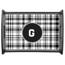 Classic Black and White Plaid