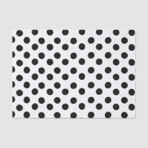 Classic Black and White Polka Dot Tissue Paper