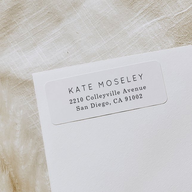 Classic Black and White Return Address Labels (Black and white classic return address labels.)