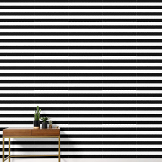 Classic Black And White Stripes Wallpaper