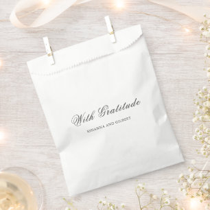 Classic Black and White Timeless Wedding Favour Bags