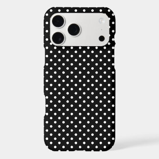 Classic Black and White Tiny Polka Dot Pattern