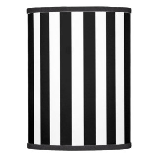 Classic Black and White Vertical Stripes Lamp