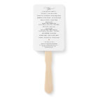 Classic Black and White Wedding Program
