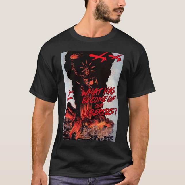 Classic Black Anti-drone T-shirt (Front)