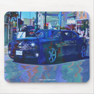 Classic Black Car Collectable Art Mousepad