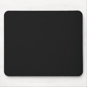 Classic Black Customizable Mouse Mat
