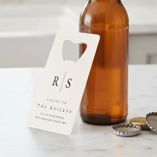 Classic Black & Ecru Monogram Wedding