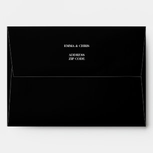 Classic Black Envelope