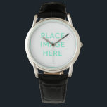 Classic Black Leather Watch<br><div class="desc">Classic Black Leather Watch</div>