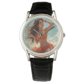 Classic Black Leather Watch (C.C)