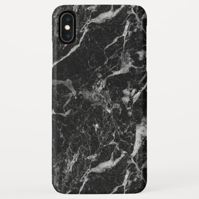 Classic Black Marble Pattern Case-Mate iPhone Case (Back)