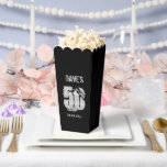 Classic Black Modern Any Age 50th Birthday Party  Favour Box<br><div class="desc">Classic Black Modern Any Age 50th Birthday Party Favour Boxes</div>