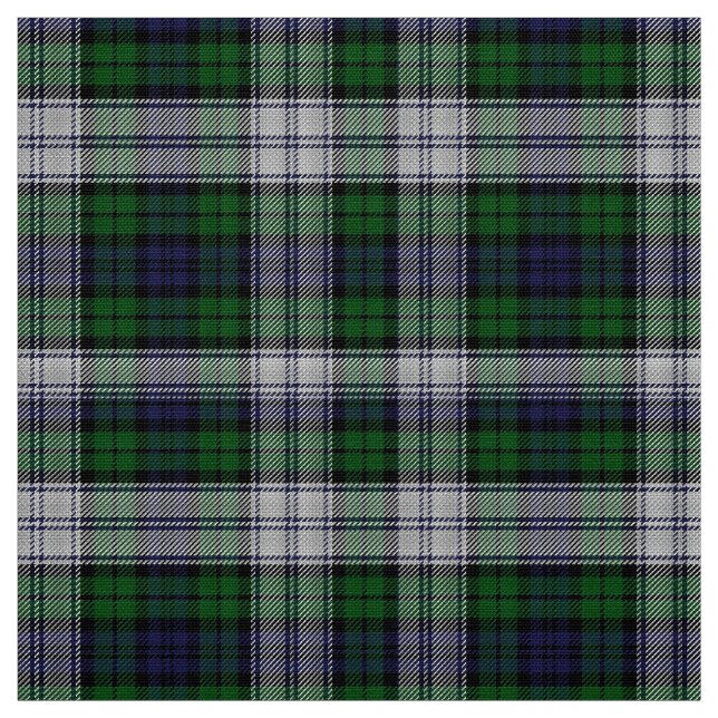 Classic Black Watch Dress Tartan Plaid Fabric (Swatch)
