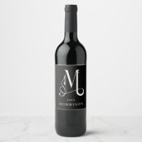 Classic Black & White Beautiful Monogram M Custom