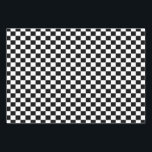 Classic Black & White Chequered   Wrapping Paper Sheet<br><div class="desc">Please visit my store for more interesting design and more colour choice => zazzle.com/colorfulworld*</div>