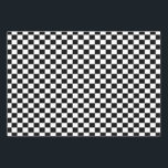 Classic Black & White Chequered   Wrapping Paper Sheet<br><div class="desc">Please visit my store for more interesting design and more colour choice => zazzle.com/colorfulworld*</div>
