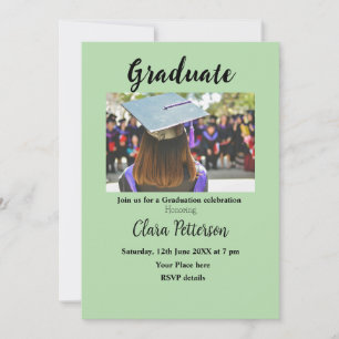classic black white class add year scho graduation announcement