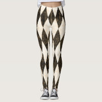 Classic Black White-Cream Harlequin Diamond Argyle