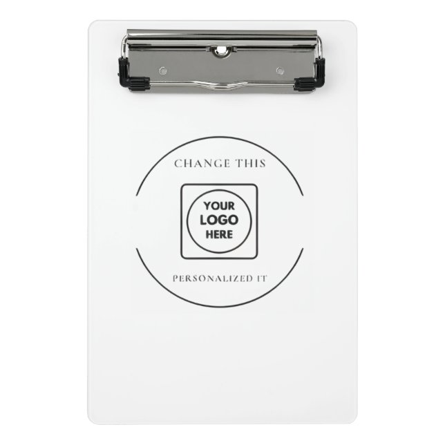 Classic Black White Logo Mini clipboard (Front)