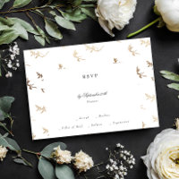classic black white monogram gold crest wedding