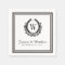 Classic Black & White Monogram Paper Napkins
