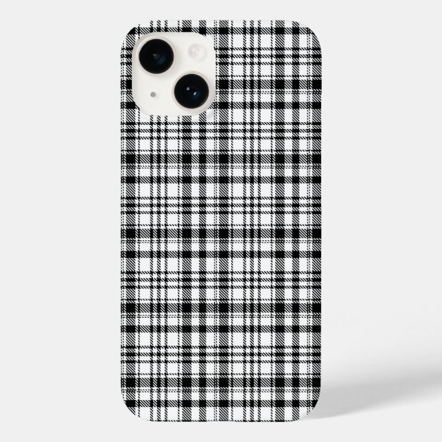  Classic  Black & White PLaid  Case-Mate iPhone Case (Back)