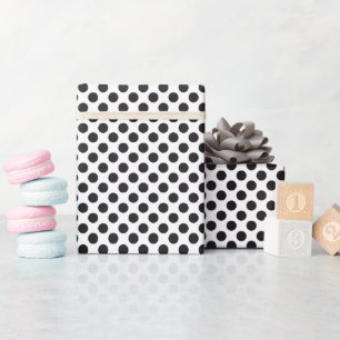 Classic Black & White Polka Dot Wrapping Paper