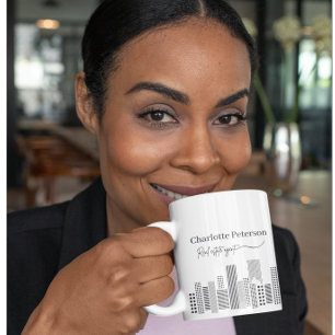 Classic Black & White Realtor Coffee Mug