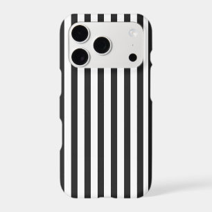 Classic Black & White Striped Phone Case – Modern
