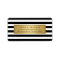 Classic Black White Stripes Gold Label