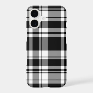 classic Black white tartan plaid