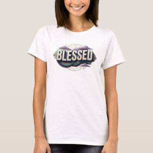 Classic BLESSED Designer Graphic T-Shirt