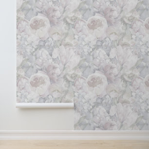 Classic blossom-inspired home pastel shades wallpaper