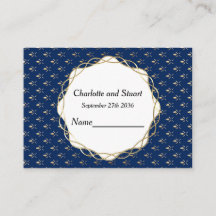 Classic Blue and Gold Wedding 