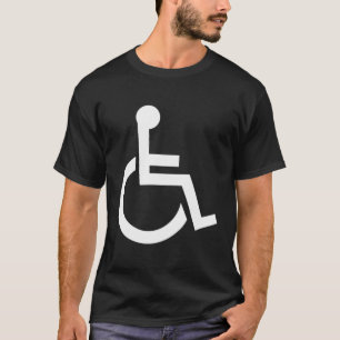 Classic Blue And White Handicap Sign Gifts T-Shirt