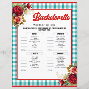 Classic Blue Bachelorette Party In Your Purse Game