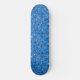 Classic Blue Bandanna Paisley Skateboard