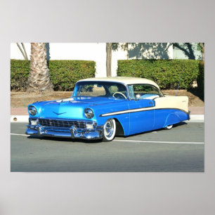 Classic Blue car poster