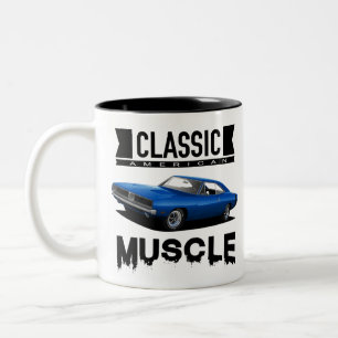 Classic Blue Charger Two-Tone Coffee Mug