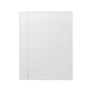 Classic Blue College Rule & Classic Red Side Line Notepad